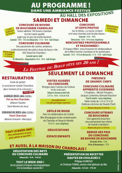 programme Festival du Boeuf 